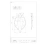 SANEI PW902-2-I 商品図面 前割便座用座 商品図面1