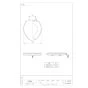 SANEI PW902-S-W 商品図面 前割便座 商品図面1