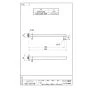 SANEI S104-63X1-MDP 商品図面 シャワーアーム 商品図面1
