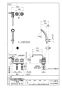 SANEI SK71041L-W-13 取扱説明書 商品図面 分解図 ツーバルブデッキシャワー混合栓（一時止水) 商品図面1