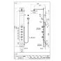 SANEI SK9880-13 取扱説明書 商品図面 パネルサーモシャワー混合栓 商品図面1