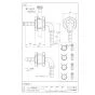 SANEI T4315-32S-10A 商品図面 ユニット貫通Ｌ金具 商品図面1