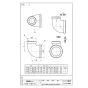 SANEI T730-1-20X13 商品図面 砲金異径エルボ 商品図面1
