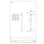 SANEI U36-41-330 商品図面 ボールタップサオ 商品図面1