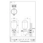 SANEI W161 商品図面 プッシュ石ケン水容器 商品図面1