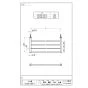 SANEI W2108-400-C 取扱説明書 商品図面 タオル棚 商品図面1
