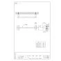 SANEI W531-457 商品図面 Ｌタイプタオル掛 商品図面1