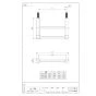 SANEI W57253-365 商品図面 タオル二段掛 商品図面1