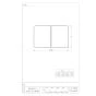 SANEI W785-750X1100 商品図面 組合せ風呂フタ 商品図面1
