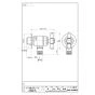 SANEI Y1812-13 商品図面 ガーデン水栓 商品図面1
