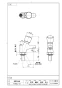 SANEI Y596C-13 取扱説明書 商品図面 自閉式立水栓 商品図面1