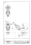 SANEI Y861-13 商品図面 共用自動接手散水栓 商品図面1
