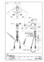 SANEI K87501JV-13 取扱説明書 商品図面 シングルワンホールスプレー混合栓 商品図面1