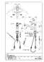 SANEI K87501JV-U-13 商品図面 シングルワンホールスプレー混合栓（省施工ナット付） 商品図面1