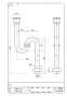 SANEI PH70-1-25 商品図面 ワン付きSトラップ 商品図面1