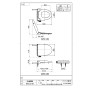SANEI PW9042-I 商品図面 前丸暖房便座 商品図面1