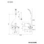 KVK KF5000 取扱説明書 商品図面 施工説明書 分解図 シングルレバー式シャワー 商品図面1
