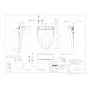 TOTO CS232BM+SH232BAK+TCF6554AK ピュアレストQR+ウォシュレットSS3A 取扱説明書 商品図面 施工説明書 分解図 ピュアレストQR+ウォシュレットSS3A 商品図面1