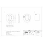 TOTO EWC401S 取扱説明書 商品図面 やわらか補高便座 30mmタイプ 商品図面1