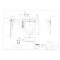 TOTO EWCS451N-49 取扱説明書 商品図面 施工説明書 分解図 ウォシュレット付補高便座 ウォシュレットSB 商品図面1