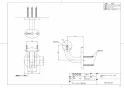 TOTO EWT10BU32Z#WS 商品図面 分解図 フリースタイル手すり Ｌ受ブラケット Φ32 商品図面1