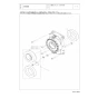 TOTO HP901MR 商品図面 施工説明書 分解図 壁排水フランジ 分解図1