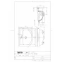 TOTO L210C#NW1+TLE28SS1A+TL250D+TLDP2105JA 商品図面 施工説明書 分解図 壁掛洗面器・洗面ボウル L210C+TLE28SS1Aセット 商品図面1