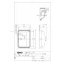 TOTO L505#NW1+TLE27SS2A+TLDP2105JA 取扱説明書 商品図面 施工説明書 分解図 アンダーカウンター式洗面器・洗面ボウル L505+TLE27SS2Aセット 商品図面1