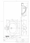 TOTO L525CFRU#NW1 商品図面 施工説明書 フレーム式洗面器 商品図面1