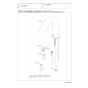 TOTO L530#NW1+TLE28SS1A+TLDP2107JA 商品図面 施工説明書 分解図 アンダーカウンター式洗面器・洗面ボウル L530+TLE28SS1Aセット 分解図1