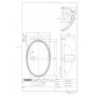 TOTO L532#NW1+TLE25SS2A+TLDP2105JA 取扱説明書 商品図面 施工説明書 分解図 アンダーカウンター式洗面器・洗面ボウル L532+TLE25SS2Aセット 商品図面1