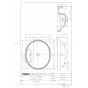 TOTO L582CMS#NW1+TLE26SS1A+TLK07S04JA+TLDP2105J 取扱説明書 商品図面 施工説明書 分解図 アンダーカウンター式洗面器L582CMS+TLE26SS1Aセット 商品図面1
