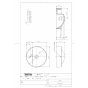 TOTO L652D#NW1+TLE35SS1A+M281+TL595BP 商品図面 施工説明書 分解図 ベッセル式手洗器(丸形) L652D+TLE35SS1Aセット 商品図面1