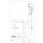 TOTO L710C#NW1+TLE25SS1A+T9R+T8C+TLDP1101JA 商品図面 施工説明書 分解図 壁掛洗面器・洗面ボウル L710C+TLE25SS1Aセット 商品図面1
