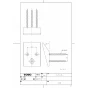 TOTO L710C#NW1+TLE25SS1A+T9R+T8C+TLDP1101JA 商品図面 施工説明書 分解図 壁掛洗面器・洗面ボウル L710C+TLE25SS1Aセット 商品図面1