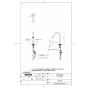 TOTO LS705#NW1+TLE26SL1A+TLDP2107J 取扱説明書 商品図面 施工説明書 分解図 ベッセル式洗面器・洗面ボウル LS705+TLE26SL1Aセット 商品図面1