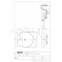 TOTO LSG704AASND 取扱説明書 商品図面 施工説明書 ベッセル式洗面器・自動水栓セット 商品図面1