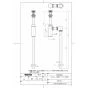 TOTO LSG722BASNW 取扱説明書 商品図面 施工説明書 分解図 ベッセル式洗面器・自動水栓セット 商品図面1