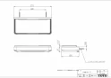 TOTO PTT0070 取扱説明書 商品図面 施工説明書 浴室用収納棚 商品図面1