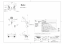 TOTO TBV03418J1 取扱説明書 商品図面 施工説明書 壁付サーモスタット混合水栓 商品図面1