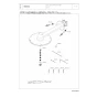 TOTO TBW07004J 商品図面 施工説明書 分解図 オーバーヘッドシャワー（固定・丸型） 分解図1
