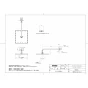 TOTO TBW08003J 商品図面 施工説明書 分解図 オーバーヘッドシャワー（固定・角型） 商品図面1