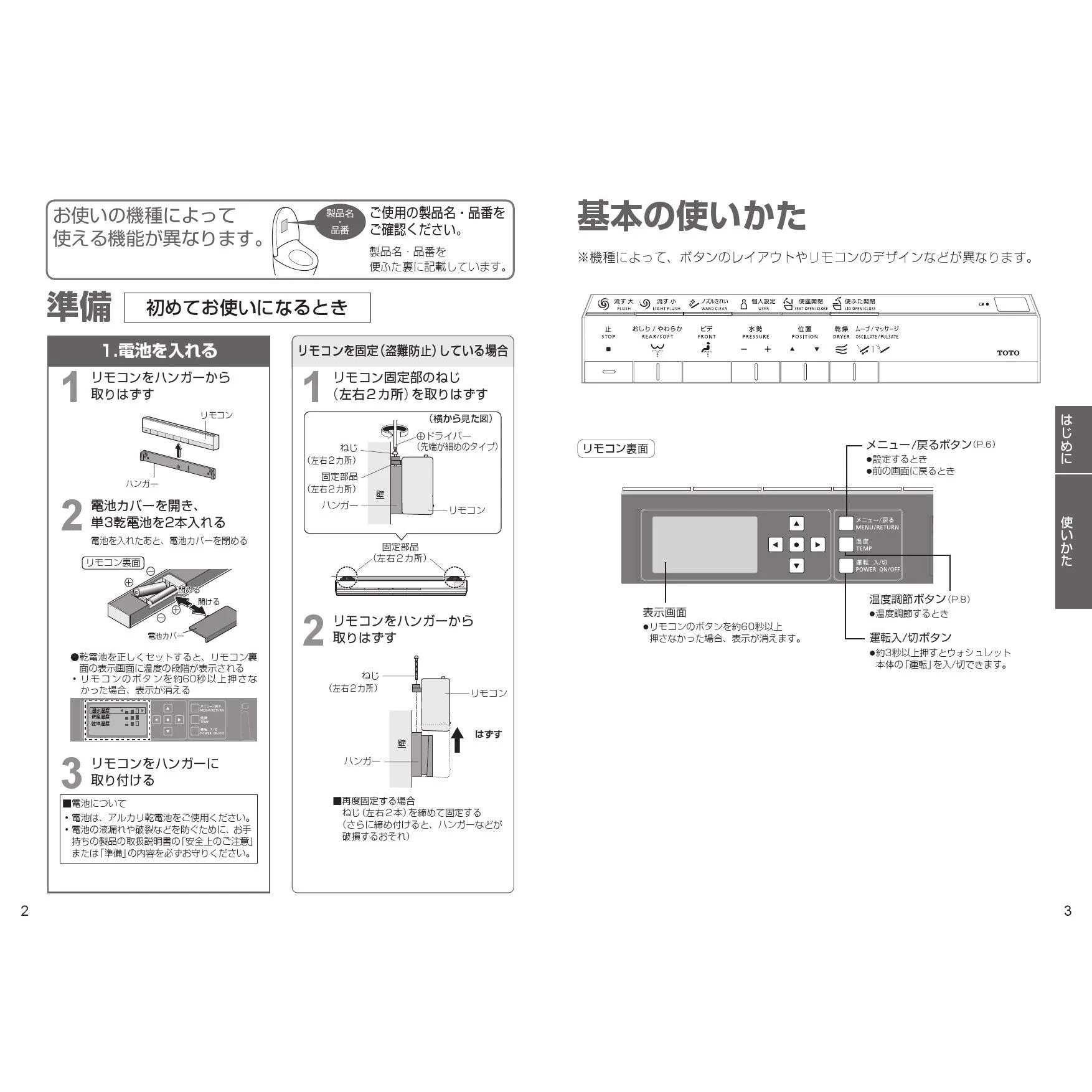 TCA512 ネオレストRS1用スティックリモコン 取扱説明書 商品図面