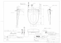 TOTO TCF4714AF ウォシュレット アプリコット F1A取扱説明書 商品図面 施工説明書 ウォシュレット アプリコット F1A 商品図面1