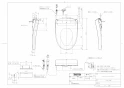 TOTO TCF4714AK ウォシュレット アプリコット F1A取扱説明書 商品図面 施工説明書 ウォシュレット アプリコット F1A 商品図面1