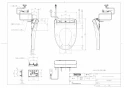 TOTO TCF4833S ウォシュレット アプリコット F3W取扱説明書 商品図面 施工説明書 分解図 ウォシュレット アプリコット F3W 商品図面1