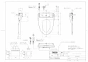 TOTO TCF5841ADP#NW1 取扱説明書 商品図面 施工説明書 分解図 ウォシュレット アプリコットP AP2AK 商品図面1