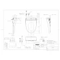 TOTO TCF6554AF#NW1 取扱説明書 商品図面 施工説明書 ウォシュレットSS3A 商品図面1