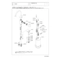 TOTO TK301C 取扱説明書 商品図面 施工説明書 分解図 浄水器専用自在水栓(ビルトイン形) 分解図1