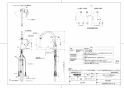 TOTO TKN34PBRRA 取扱説明書 商品図面 施工説明書 分解図 キッチン水栓 ニューウェーブシリーズ 商品図面1